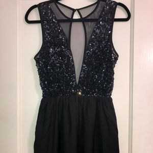 Sequined, Sheer dress